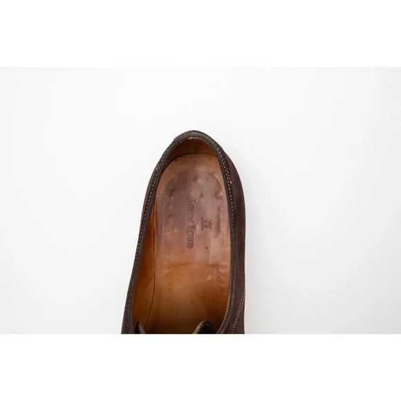 Rare John Lobb Clipper Men's Brown Suede Oxford Shoes Size:US: 9EEU 42 /UK 8E